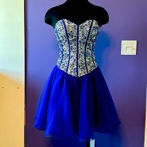 Small corset back short formal dress